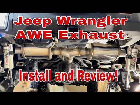 AWE Exhaust Muffler for the Jeep Wranger Rubicon JL 4xE Install and Review!