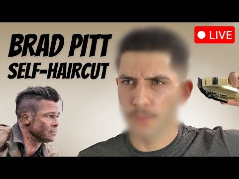 Brad Pitt Fury Self-Haircut Tutorial | How To Cut Men's Hair 2026
