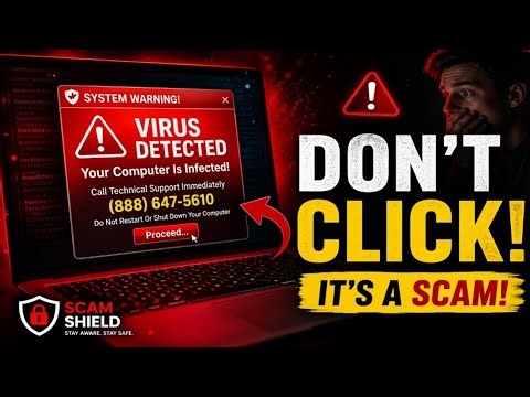 STOP! This Fake Virus Warning Is a Scam (Do NOT Click