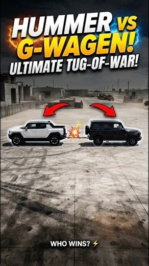 GMC Hummer EV vs G 580 — WHO WINS? 😱🔥 | Tug of War #automobile