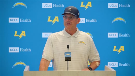 Head Coach Jim Harbaugh Press Conference | Los Angeles Chargers