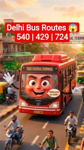 Delhi DTC Bus Route Update 🚍 540, 429, 724, DS-12, 479, 740 Full Route Info | Delhi Bus Shorts