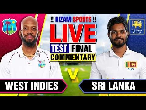 🔴Live: West Indies vs Sri Lanka | Final Day | Live Cricket Score & Commentary