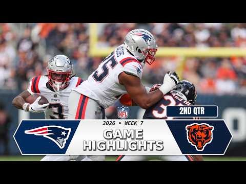 Chicago Bears vs New England Patriots TNF Game Highlights 2nd-Qtr | Oct 22, 2026 NFL Week 7