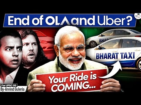 Can Bharat Taxi Break the Monopoly of Ola and Uber? | Govt’s Big Mobility Plan Explained | StudyIQ
