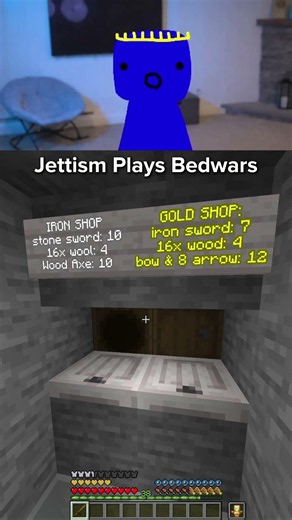 Jettism plays Bedwars on Donut SMP