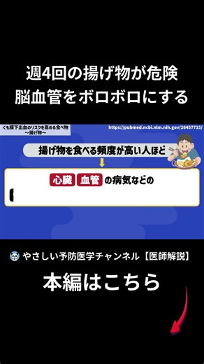 週4回の揚げ物が危険 脳血管をボロボロにする