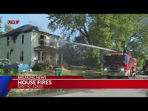 Fire destroys home and damages another in East St. Louis