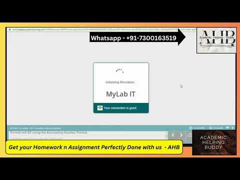 Excel 1A and 1B Simulation Exam | Pearson MyLab IT