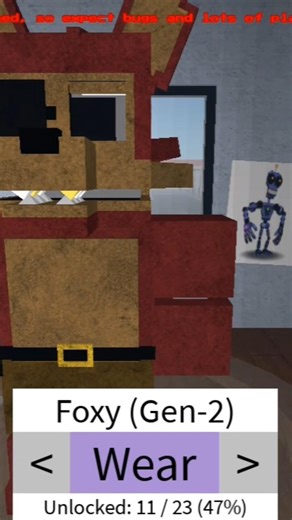 #fnaf #horror #blood #roblox Gen 2 Foxy Spring lock suit spring lock animation.