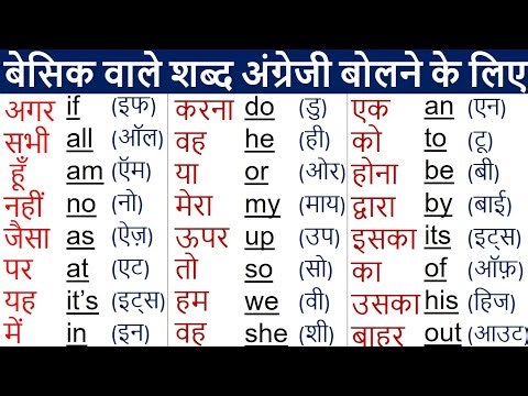 Most Common Daily Word Meaning English to Hindi | Learn English Translation | Word with meaning