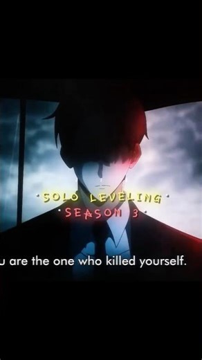 Solo Leveling Season 3 Trailer 🔥 (Fan Animation) #shorts