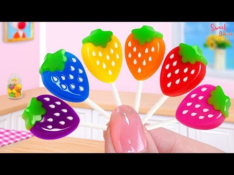 🍓So Tasty Strawberry Jelly Recipe🌈How to Make Miniature Rainbow Fruit Jelly Ideas | Sweet Baking