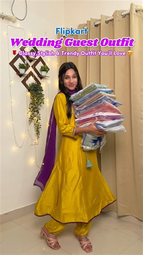 😱Wedding Guest Outfit Haul from Flipkart 😍 Classy & Elegant Wedding Looks #wedding #flipkarthaul