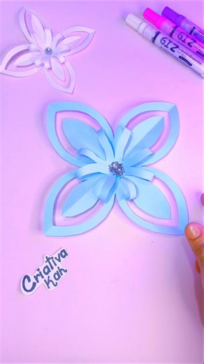 DIY ideia Criativa para decorar com papel sulfite #manualidades #papercraft #kirigami