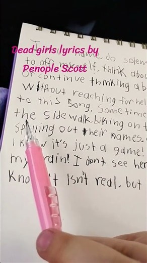 Dead girls by Penelope Scott (lyrics)