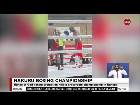 Hands of God boxing promotion held a grassroots championship in Nakuru