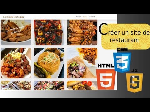 Créer un site web de restaurant moderne en HTML & CSS | Débutant à Avancé