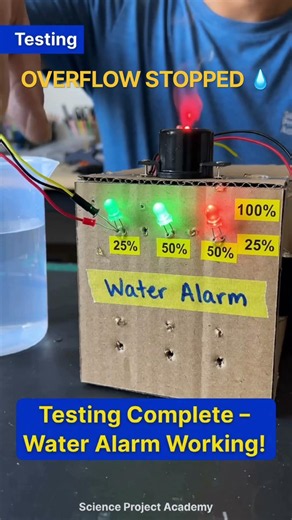 This Water Alarm Will Blow Your Mind! 100% = BUZZER 🔊 #shortsfeed #diy #aussie #trendingshorts