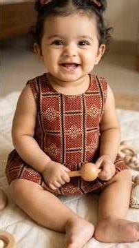 Cute & Easy Baby Dress in Minutes 💖!Easy A-Line Frock