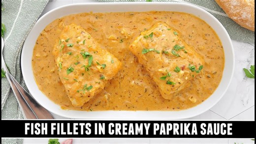 Fish fillets in creamy paprika sauce: Seriously good recipe