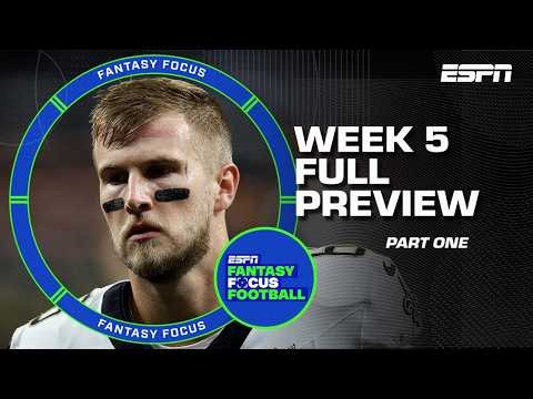 Week 5 Fantasy Football Preview: Everything You Need Before Setting Your Lineup | Fantasy Focus