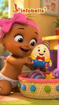 Humpty Dumpty Sat On A Wall Song | Nursery Rhymes & Baby Songs | Infobells #humptydumpty