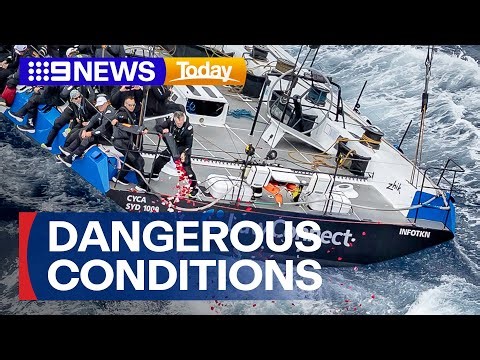 Multiple yachts retire from Sydney Hobart race in first hours | 9 News Australia