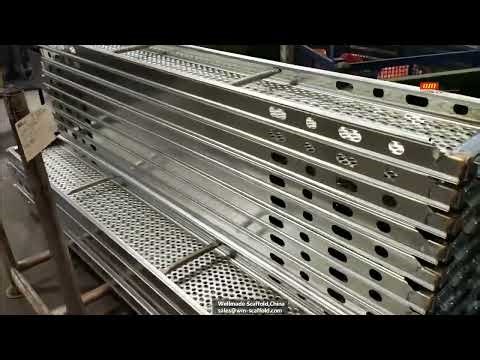 Steel Plank in U hooks Manufacturing - EN12811 STD Scaffold Platforms Working with Ringlock U Ledger