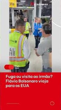 Fuga ou visita ao irmão? Flávio Bolsonaro viaja para os EUA
