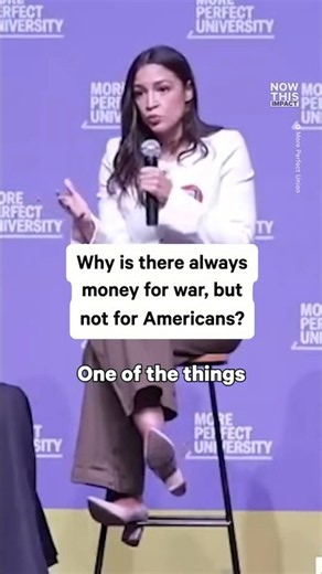 AOC Asks Why America Has Money for WAR but Not Healthcare! #AOC #Military #LamontTyson