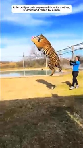 The Ferocious Tiger Cub Raised by Humans 🐯❤️ | Unbelievable Story #animal #funny #animalrescue