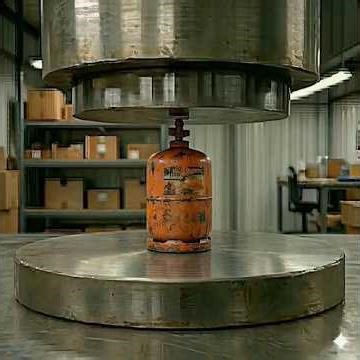 Hydraulic Press vs GAS CYLINDER ⛽ – Extreme Crushing!
