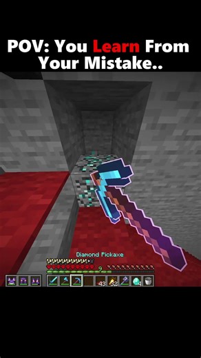 POV: You Learn From Your Mistake.. #minecraft