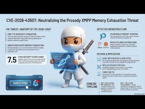 CWE-770 Exposed: Forcing the Fix on Prosody's DoS Vulnerability #cybersecurity #vulnerability