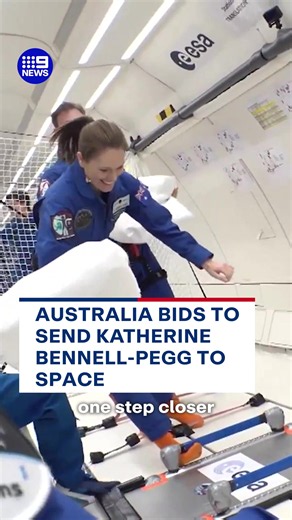 Is $100 million too much to send someone to space? 🚀👩🏼‍🚀 Australian of the Year Katherine Bennell-Pegg could soon be headed for outer space, with the government making a counteroffer for her to participate in a mission with the European Space Agency. #9News