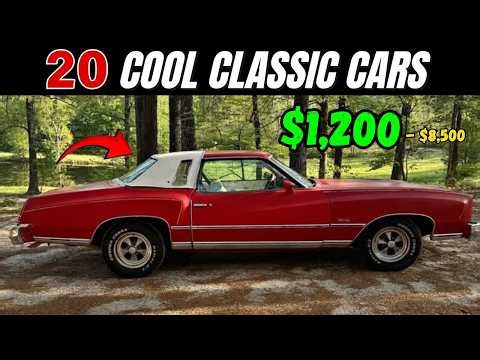 New Marketplace Listings! 20 Cool Classic Cars $1,2K–$8,5K!