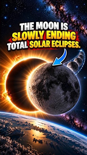 Why will total solar eclipses eventually disappear? 🌕