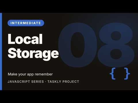JavaScript localStorage & JSON Tutorial: Save Data in the Browser