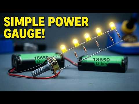 Simple voltage level indicator circuit | DIY Electronics