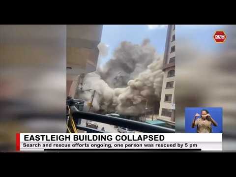 18-storey building under construction collapses in Eastleigh, several feared trapped