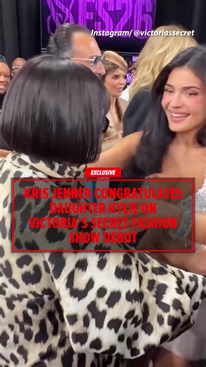 After rocking a $50 million bra on the runway during her Victoria’s Secret Fashion Show debut, Kylie Jenner reunited with her mom, Kris, for a big hug backstage. 🥹🫶 🎥: Instagram/ @victoriassecret