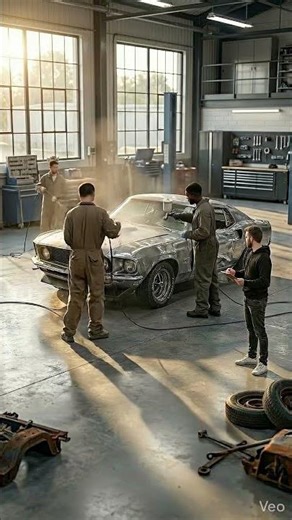 1969 Ford Mustang Boss 429 Restoration ASMR 🔧 Satisfying Vintage Muscle Car Rebuild #Shorts