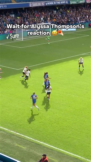 Alyssa Thompson reaction to Barclays WSL moment