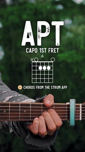 APT. ROSÉ Bruno Mars Guitar Tutorial // APT. Guitar Lesson