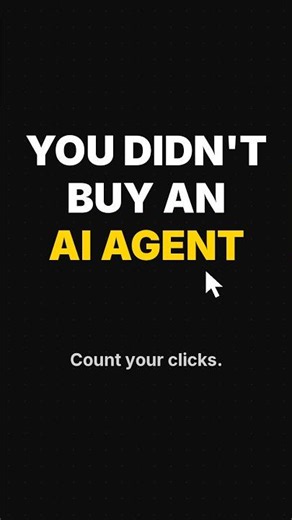If You Still Click Every Step, It's Not an AI Agent #Shorts