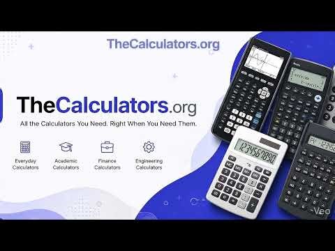 100+ Free Online Calculators 🔢 | Solve Math, Finance & More Instantly | TheCalculators.org