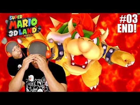 THIS WAS THE HARDEST BOWSER FIGHT IN ANY MARIO GAME!! [Super Mario 3D Land] [#03] [ENDING]