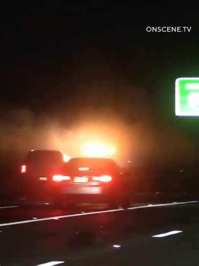Harrowing video shows fatal Southern California freeway collision #fyp #news