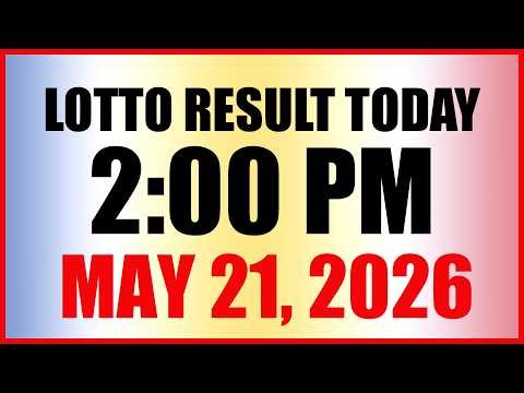 Lotto Result Today 2pm Draw May 21, 2026 Swertres Ez2 PCSO